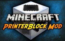 Minecraft Mod Review: PRINTER BLOCK MOD!